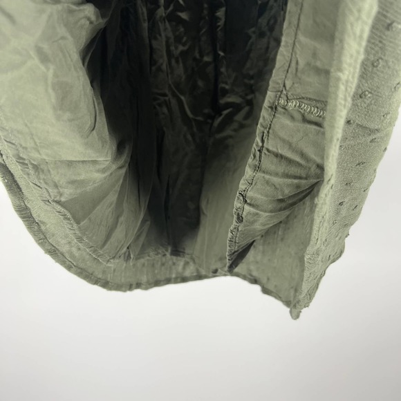 Magnolia Boutique Dark Sage Green Ruffle Cap Sleeve Short Dress Spring Large - Picture 6 of 7